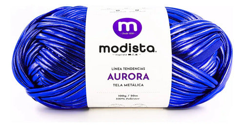 Aurora Tela Metalizada Tipo Trapillo 100gr Modista