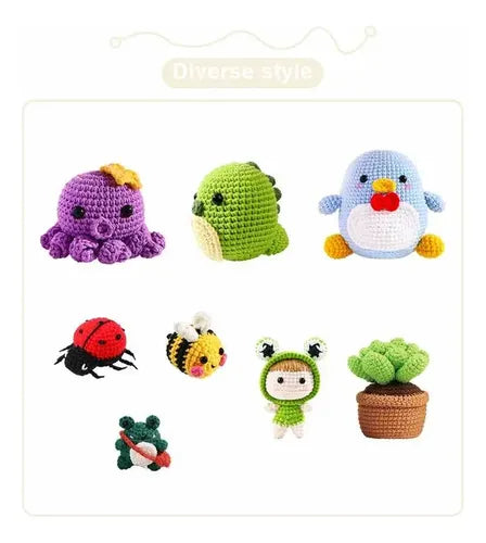 Set Para Tejer Amigurumis Con Todos Los Materiales Incluidos