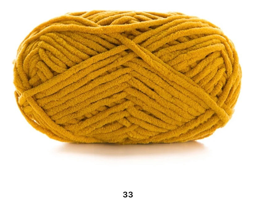 Lana Chenille Poliéster 5mm 100grs