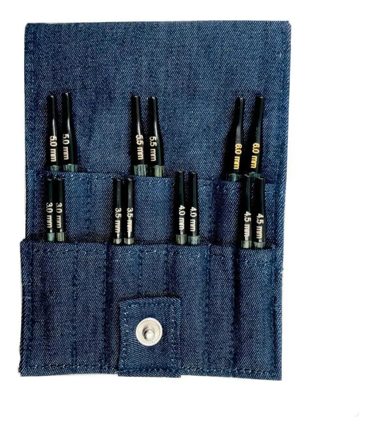 Set Palillos Intercambiables Mini Denim Knit Pro (5cm) Denim Mini