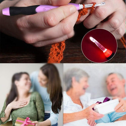 Set De 11 Crochet Intercambiables Con Luz Led Recargable.