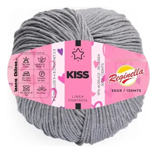 Lana Kiss 50grs Reginella Con Hermoso Brillo Lurex