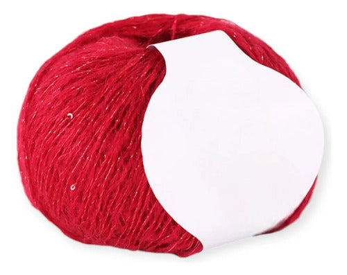 Lana Mohair 25 Grs Lurex Lentejuelas Hermosos Colores
