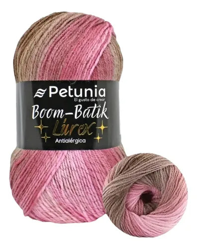 Lana Boom Batik Lurex 100grs Petunia