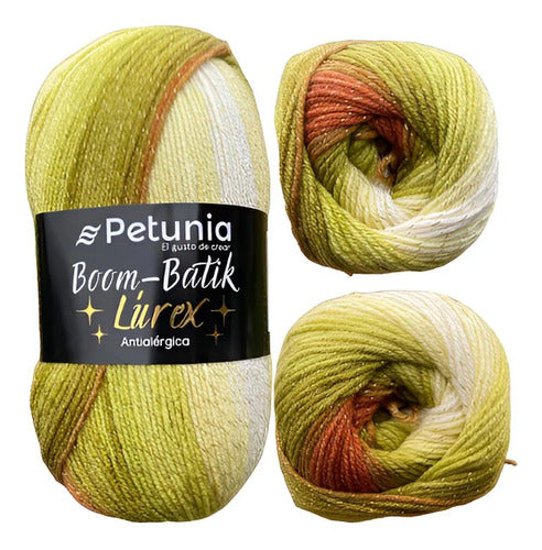 Lana Boom Batik Lurex 100grs Petunia