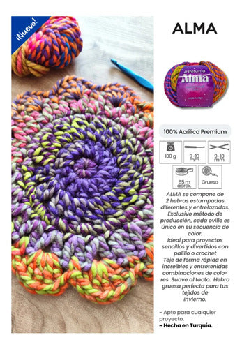 Lana Alma 100grs Petunia