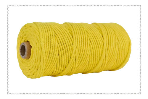 Hilo Algodón Natural Suave Para Macramé 4mm 100 Mts
