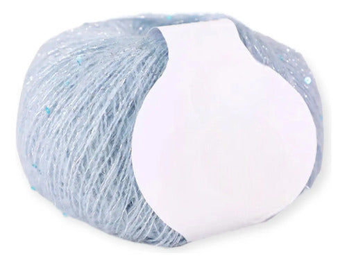 Lana Mohair 25 Grs Lurex Lentejuelas Hermosos Colores