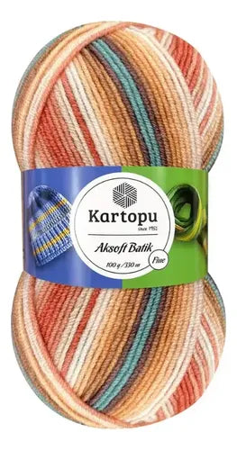 Lana Ak-soft Batik Fine 100 Gr Kartopu