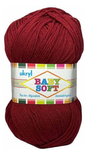 Lana Baby Soft 100grs Ukryl Tacto Algodón