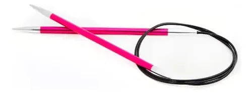 Palillos Circulares Fijos Zing 80cm Knit Pro