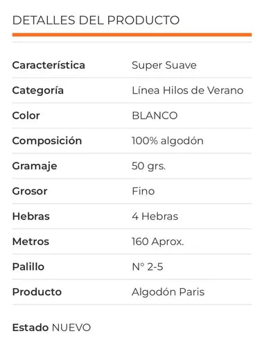 Algodón Paris 50grs Reginella