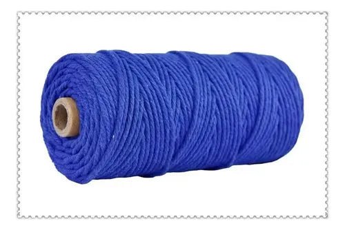 Hilo Algodón Natural Suave Para Macramé 3mm 100 Mts