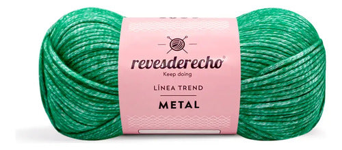 Lana Metal 100grs Revesderecho Efecto Metalizado