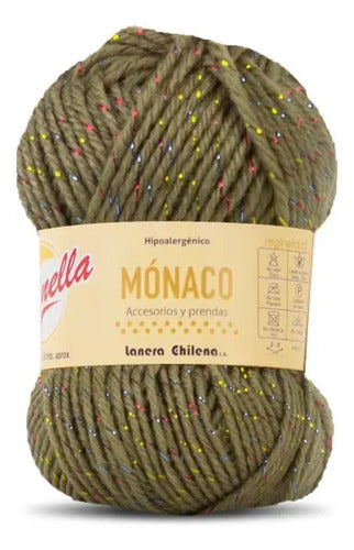 Lana Mónaco 50grs Reginella. Con Lurex Brillante Tornasol