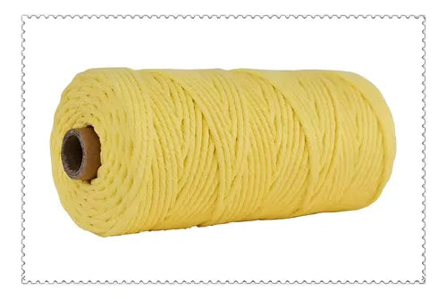 Hilo Algodón Natural Suave Para Macramé 4mm 100 Mts