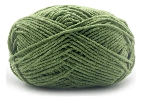 Lana Milk Cotton 50grs (4 Hebras Dobles 2mm) 90mts Aprox.