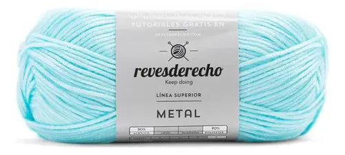 Lana Metal 100grs Revesderecho Efecto Metalizado