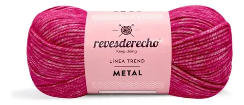 Lana Metal 100grs Revesderecho Efecto Metalizado