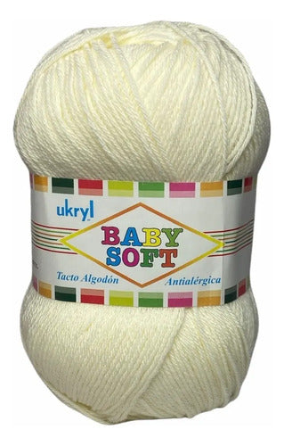 Lana Baby Soft 100grs Ukryl Tacto Algodón