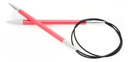 Palillos Circulares Fijos Zing 80cm Knit Pro