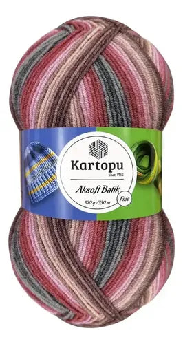 Lana Ak-soft Batik Fine 100 Gr Kartopu
