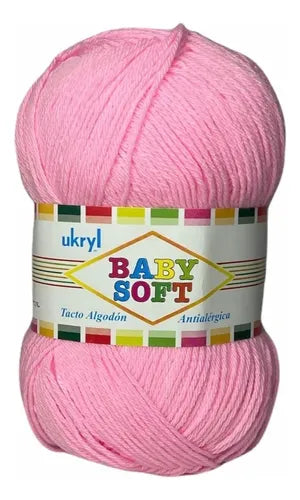 Lana Baby Soft 100grs Ukryl Tacto Algodón