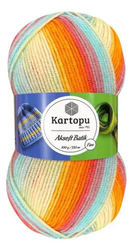 Lana Ak-soft Batik Fine 100 Gr Kartopu