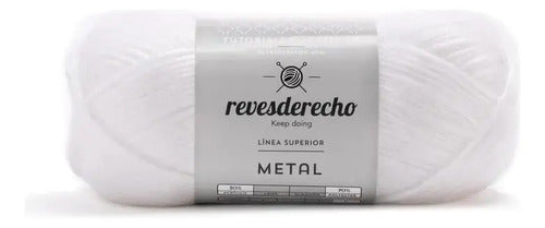 Lana Metal 100grs Revesderecho Efecto Metalizado