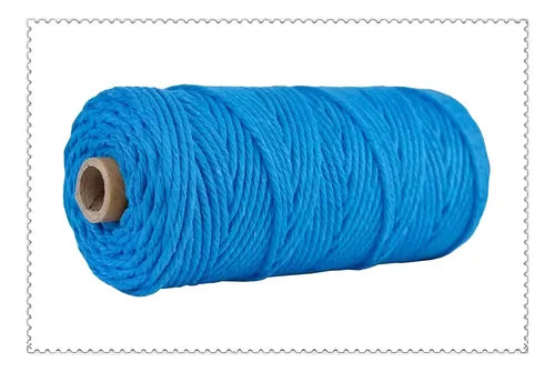 Hilo Algodón Natural Suave Para Macramé 4mm 100 Mts