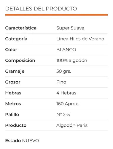 Algodón Paris 50grs Reginella