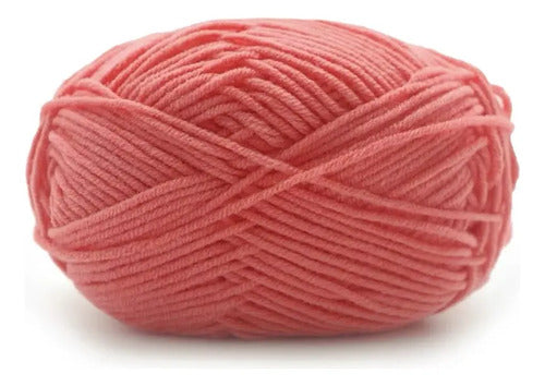 Lana Milk Cotton 50grs (4 Hebras Dobles 2mm) 90mts Aprox.
