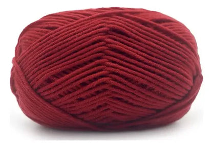 Lana Milk Cotton 50grs (4 Hebras Dobles 2mm) 90mts Aprox.