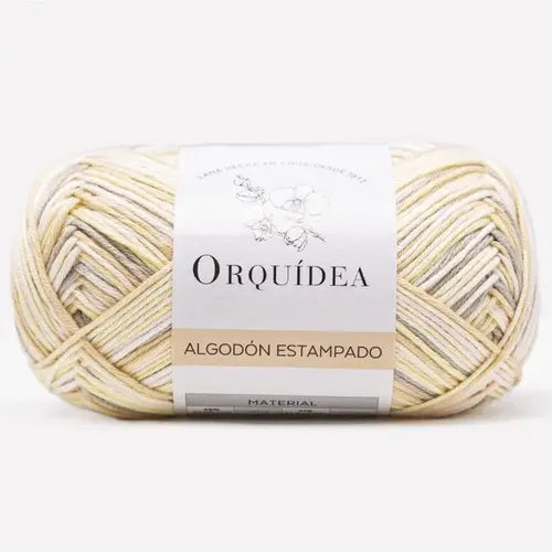 Algodón Estampado Gardenia 100grs Orquídea