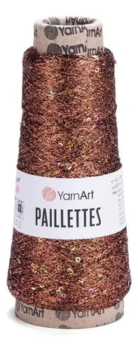 Hilo Paillettes Lurex Lentejuelas 800mts Yarn Art 50gr