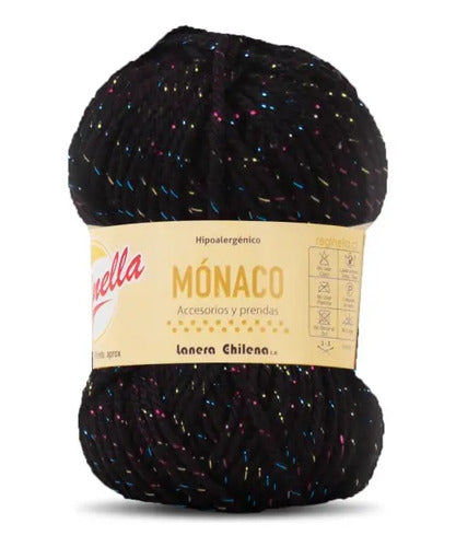 Lana Mónaco 50grs Reginella. Con Lurex Brillante Tornasol