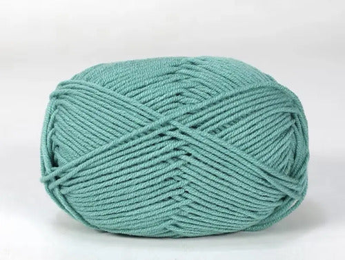Lana Milk Cotton 50grs (4 Hebras Dobles 2mm) 90mts Aprox.