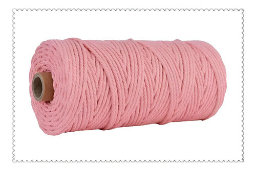 Hilo Algodón Natural Suave Para Macramé 4mm 100 Mts