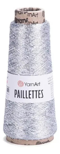 Hilo Paillettes Lurex Lentejuelas 800mts Yarn Art 50gr
