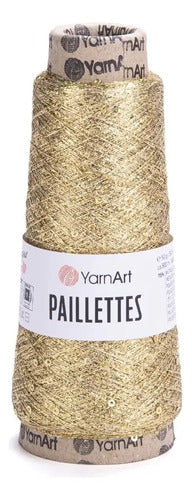 Hilo Paillettes Lurex Lentejuelas 800mts Yarn Art 50gr