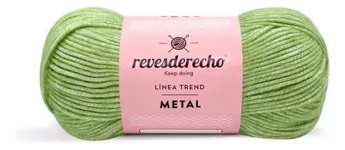 Lana Metal 100grs Revesderecho Efecto Metalizado