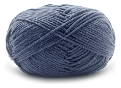 Lana Milk Cotton 50grs (4 Hebras Dobles 2mm) 90mts Aprox.