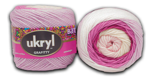 Lana Grafitty Batik 150grs Ukryl
