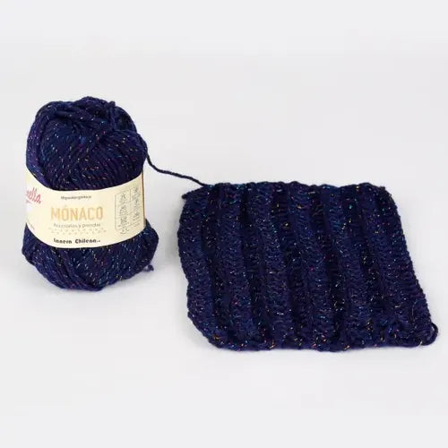 Lana Mónaco 50grs Reginella. Con Lurex Brillante Tornasol