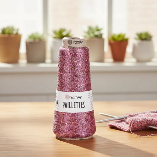 Hilo Paillettes Lurex Lentejuelas 800mts Yarn Art 50gr