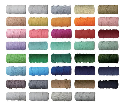Hilo Algodón Natural Suave Para Macramé 3mm 100 Mts