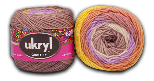 Lana Grafitty Batik 150grs Ukryl