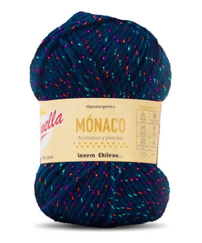 Lana Mónaco 50grs Reginella. Con Lurex Brillante Tornasol