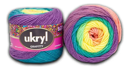 Lana Grafitty Batik 150grs Ukryl