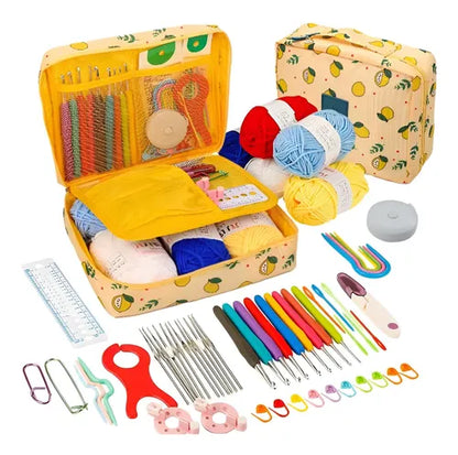 Set De Crochet Con Bolso, Accesorios , Todo Para Tejer.
